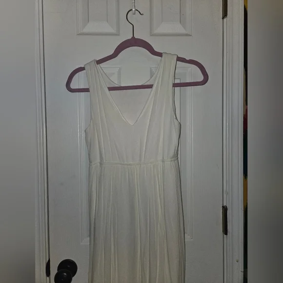 Altar'd State White Geometric Embroidered Maxi Dress Size Small - Picture 3 of 7